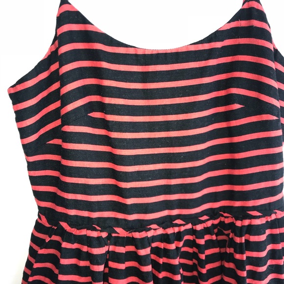 Black & red striped J.Crew dress - Picture 2 of 3